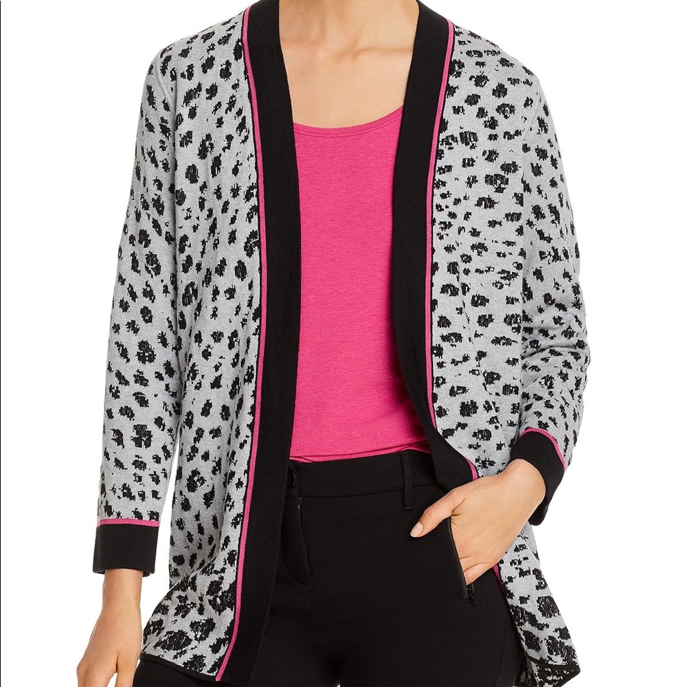 NIC and ZOE Petites
Cheetah-Jacquard Open Cardigan